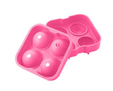 4.5cm Flexible Silicone Ice Balls Molds - Pink