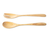 8&quot; Wooden Spoon and Fork Serving Set