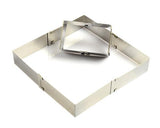 Adjustable Stainless Steel  Square Frame Mould Cake Ring