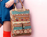 Bohemian Series Women's Laptop Handbag and Backpack