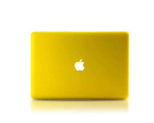 Matt Series 12&quot; MacBook Hollow-out Logo Hard Case - Yellow