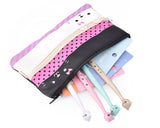 Funny Cats Stationery Set with Pencil Case, Pens and Sticky Notes - A