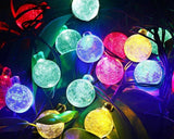 30 LED Solar Powered Ball String Lights