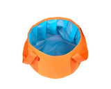 Portable Folding Outdoor Fishing Basin Footbath Washbasin - Orange
