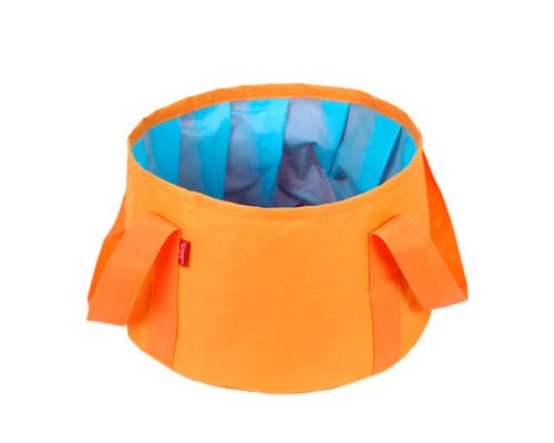 Portable Folding Outdoor Fishing Basin Footbath Washbasin - Orange