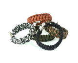 Survival Bracelet Strap With Stainless Steel U Shackle - Desert Camo