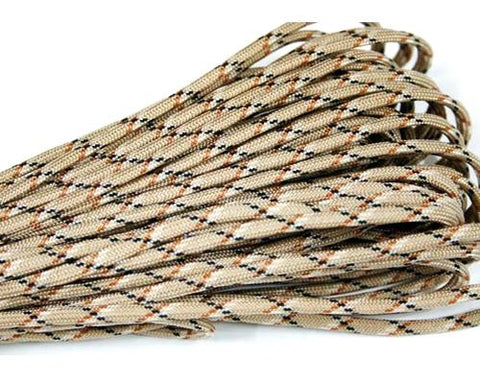 7 Strands Cores 550 Parachute Cord  Survival Rope - Desert Camo