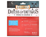 Halloween 2016 Dress Up Waterproof Temporary Tattoos - Bone