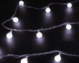 5M 50 Lamps 110V Festival Flashing LED String Light - White