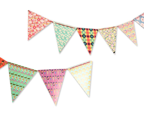 Paper Bunting Triangle Flag Banner for Party