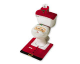 Christmas Santa Toilet Seat Cover and Rug Set