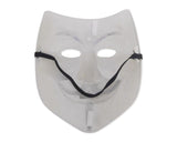 Halloween Party V Face Vendetta Anonymous Scary Mask - White Ghost