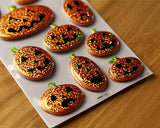 2 Sheets Bling Halloween Decoration Pumpkins Shaped Puffy Stickers