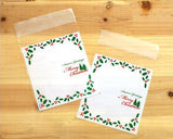 50 Pcs Holiday Christmas Cookie Candy Gift Treat Bag