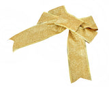 Christmas Party Decoration Ornaments 4 Pcs 10'' Glitter Bows