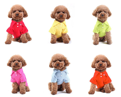 Cute Series Pet Clothes Dog Polo Shirt