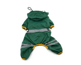 Waterproof Dog Raincoat Stripe Pattern Pet Poncho