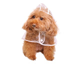 Waterproof Transparent Puppy Dog Rain Jacket Poncho