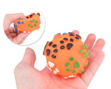 5 Pcs Plastic Footprints Pattern Pet Toy Ball