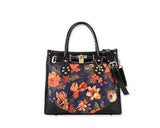 Vintage Women Leather Messenger Shoulder Handbag - Flower