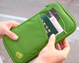 Multi-function Zipper Passport Wallet - Green
