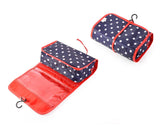 Foldable Travel Makeup Bag with Hook - Dot