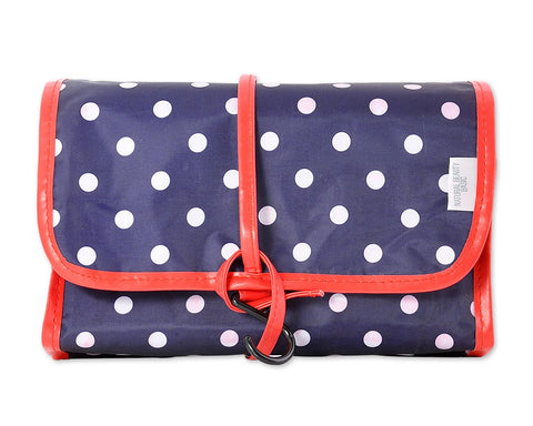 Foldable Travel Makeup Bag with Hook - Dot