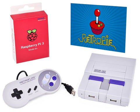 Retroflag Video Game Console with Wired Controller for Raspberry Pi 3B+ Set