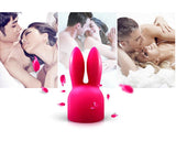 Adult Sex Toy Women AV Wands Silicone Headgear for Breast