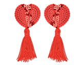 Sexy Silicone Naughty Heart Shaped Nipple Tassels