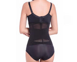 Women's Waist Trainer Cincher Tummy Slimming Corset Belt Lace-Black L