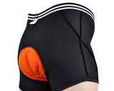 3D Sponge Cycling Underwear Shorts Pants - Black