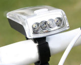 4 LED Bike Bicycle USB 2.0 Rechargeable Solar Front Head Light