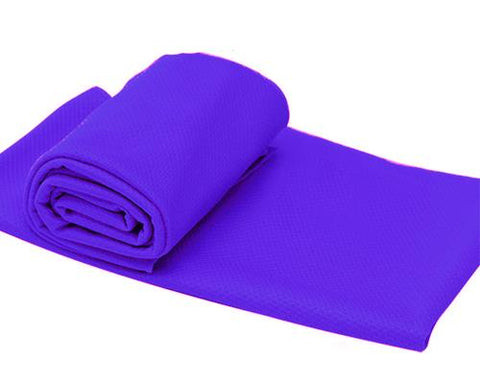 Breathable Chill Absorbent Evaporative Cooling Ice Towel - Purple