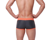 Desmiit Mixed Color Square Cut Swimwear - Black and Orange