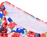 Vintage Floral Printed High Waisted Swimsuit