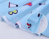 Lovely Girl Series Heart Print Swimdress - Blue