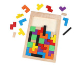 Wooden Tetris Jigsaw Puzzle Tangram