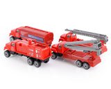 Set of 4 1:64 Fire Engine Alloy Toy Car Model