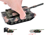 Alloy Camouflage Tank Toy Model with Sound and Light