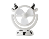 180 Degree Rotation Rechargeable Desktop USB Mini Cooling Fan - Cow