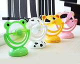 180 Degree Rotation Rechargeable Desktop USB Mini Cooling Fan - Frog