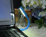 Portable Mini USB LED Light for Laptop Computer Night Reading - White