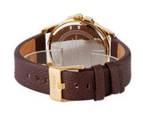 CURREN Fashion Analog Date Brown PU Leather Men Wrist Watch