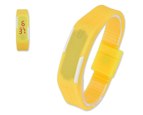 Silicone Digital LED Wrist Sport Watches for Women and Men