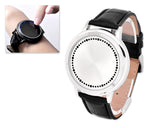 Unisex Cool LED Touch Screen PU Leather Wrist Watch