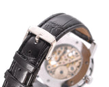 Men's PU Leather Skeleton Mechanical Sport Army Wrist Watch