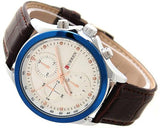 CURREN Captain Leather Band Quartz Men's Casual Wrist Watch