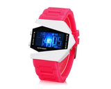 LED Aircraft Fighter Silicone Men Women Unisex Sport Watch