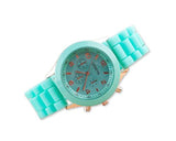 Geneva Silicone Quartz Analog Unisex Sport Wrist Watch